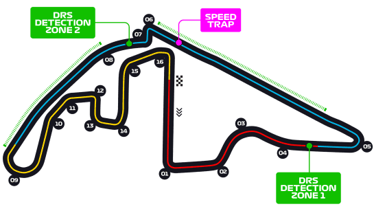 Image of the Yas Marina Circuit